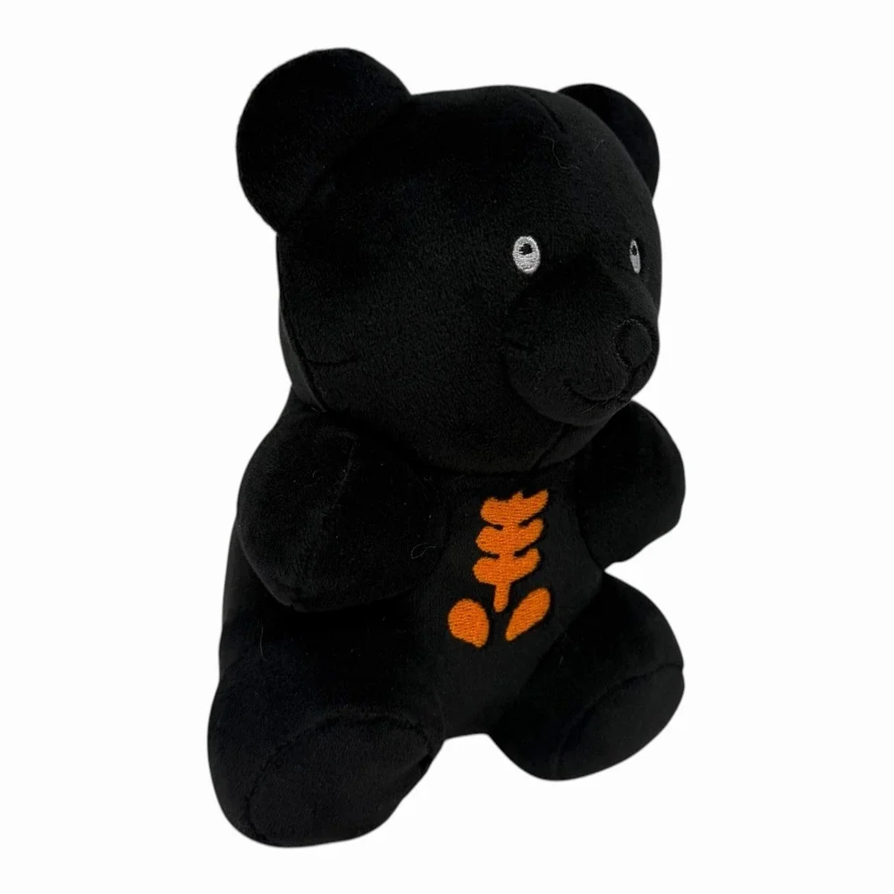 Walmart Way to Celebrate Halloween Gummy Bear Plush Black Skeleton Ribs‎ Spooky